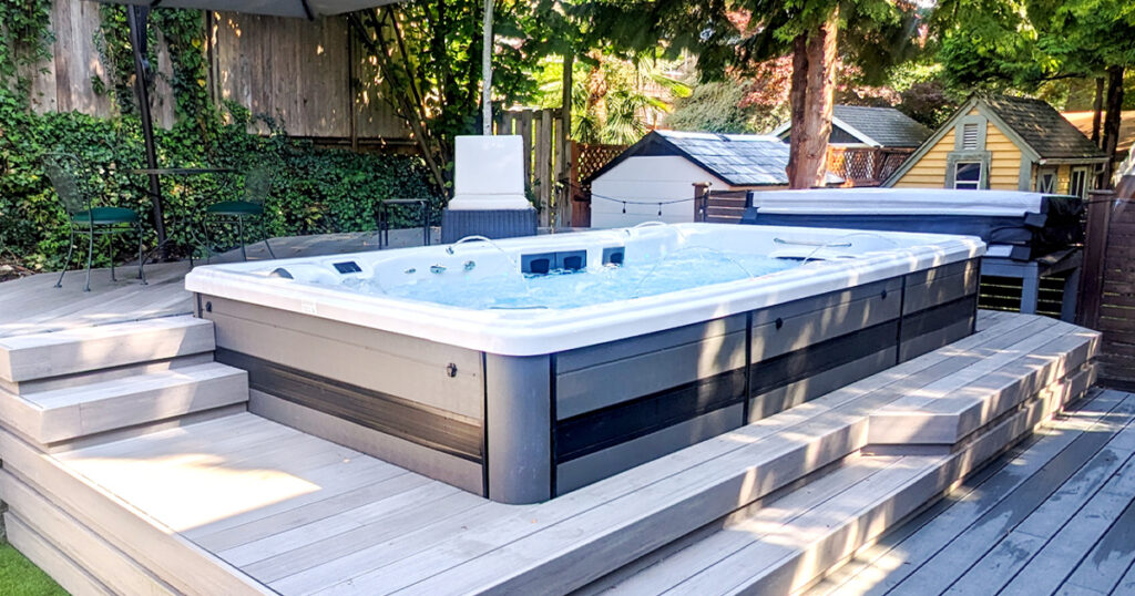 small backyard swim spa